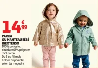 PARKA OU MANTEAU BÉBÉ INEXTENSO
