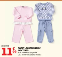 SWEAT + PANTALON BÉBÉ INEXTENSO