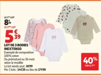 Lot de 3 bodies Inextenso