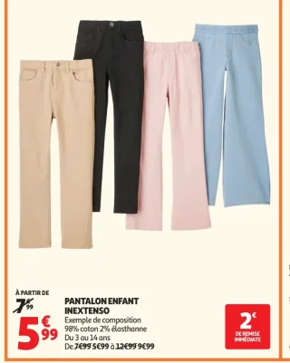 Pantalon enfant Inextenso