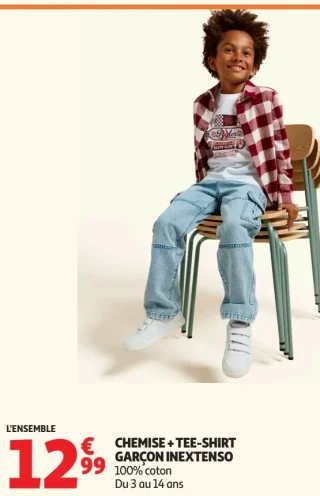 CHEMISE + TEE-SHIRT GARÇON INEXTENSO