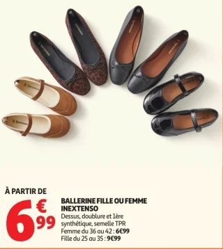 BALLERINE FILLE OU FEMME INEXTENSO