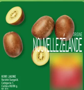 KIWI JAUNE Variété Sungold