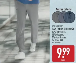 Pantalon chino UP 2 FASHION