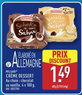 Milsani® Crème dessert (chocolat ou vanille)