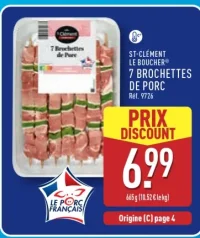 St-Clément Le Boucher® 7 brochettes de porc