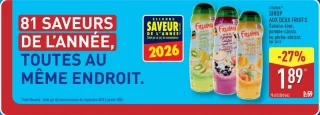 Fruima® Sirop aux deux fruits (Banane-kiwi, pomme-cassis ou pêche-abricot)
