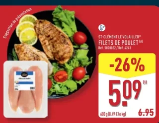 ST-CLÉMENT LE VOLAILLER® FILETS DE POULET