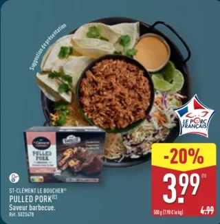 Pulled Pork Saveur Barbecue ST-CLÉMENT LE BOUCHER