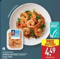 Gambas Entières Cuites GOLDEN SEAFOOD