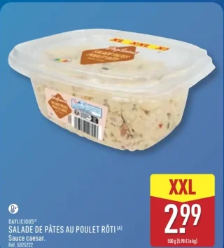Salade de pâtes au poulet rôti Daylicious