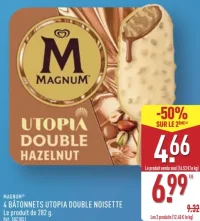 Magnum Utopia Double Hazelnut 4 bâtonnets