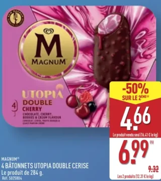 Magnum Utopia Double Cherry 4 bâtonnets
