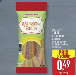 SWEETLAND® TUBES ET RUBANS Bonbons gélifiés acides.
