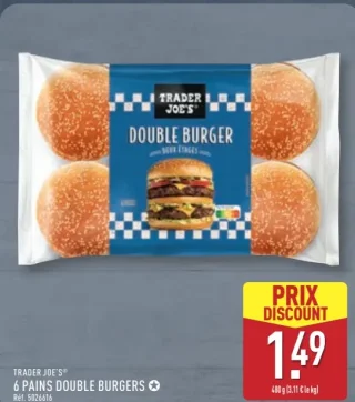 Trader Joe's® 6 pains double burgers