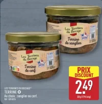 Terrine au choix : sanglier ou cerf Les Terrines du Bocage
