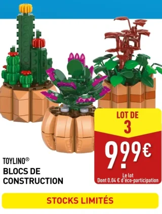 TOYLINO® BLOCS DE CONSTRUCTION LOT DE 3
