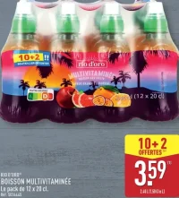 RIO D'ORO® BOISSON MULTIVITAMINÉE Le pack de 12 x 20 cl.