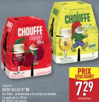 Chouffe Bière Belge 8° Cherry ou Blonde