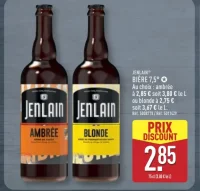 Jenlain Bière 7,5° Blonde ou Ambrée