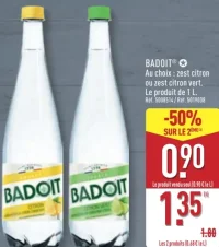 Badoit zest citron ou zest citron vert