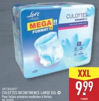 Culottes incontinence Large XXL Loft Discret