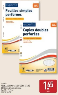 EXPERTIZ® FEUILLES SIMPLES OU DOUBLES
