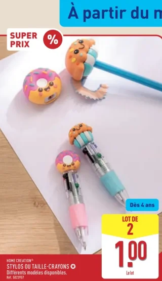 STYLOS OU TAILLE-CRAYONS HOME CREATION®