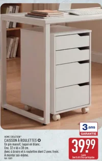 HOME CREATION® CAISSON À ROULETTES