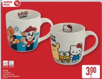 Mug en céramique Paw Patrol / Hello Kitty