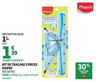 Kit de traçage 3 pièces Maped
