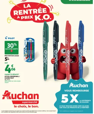 Lot de 4 Frixion Ball / Clicker Pilot