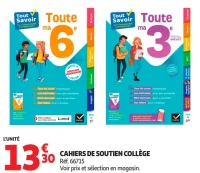 Cahiers de soutien collège