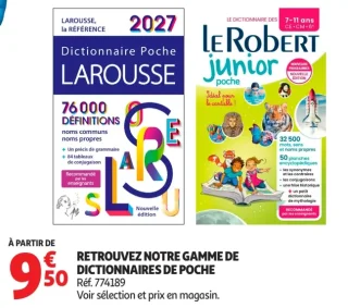 Dictionnaires de poche Larousse / Le Robert