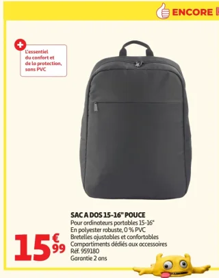 SAC A DOS 15-16" POUCE