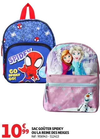 Sac Goûter Spidey ou La Reine Des Neiges