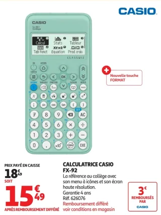 Calculatrice Casio FX-92