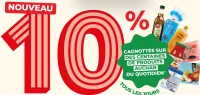 10% cagnottés sur des centaines de produits Auchan du quotidien tous les jours