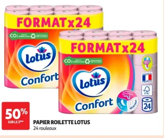 Papier toilette Lotus Confort Format x24