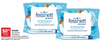 Papier toilette humide hydratant Fessnett Le Sensitive À l'Amande Douce