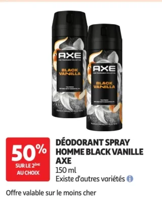 Déodorant Spray Homme Black Vanille Axe