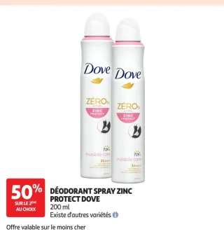 DÉODORANT SPRAY ZINC PROTECT DOVE