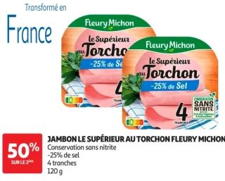 JAMBON LE SUPÉRIEUR AU TORCHON FLEURY MICHON