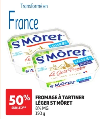 Fromage à tartiner léger St Môret