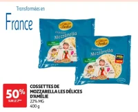 Cossettes de mozzarella Les Délices d'Amélie