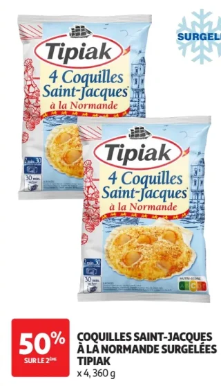 Coquilles Saint-Jacques à la Normande Surgelées Tipiak