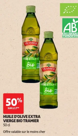 Huile d'olive extra vierge Bio Tramier