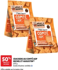 Crackers au Comté AOP Michel et Augustin