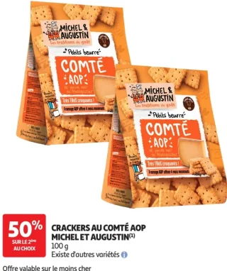 Crackers au Comté AOP Michel et Augustin