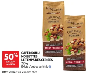 Café moulu noisettes Le Temps des Cerises